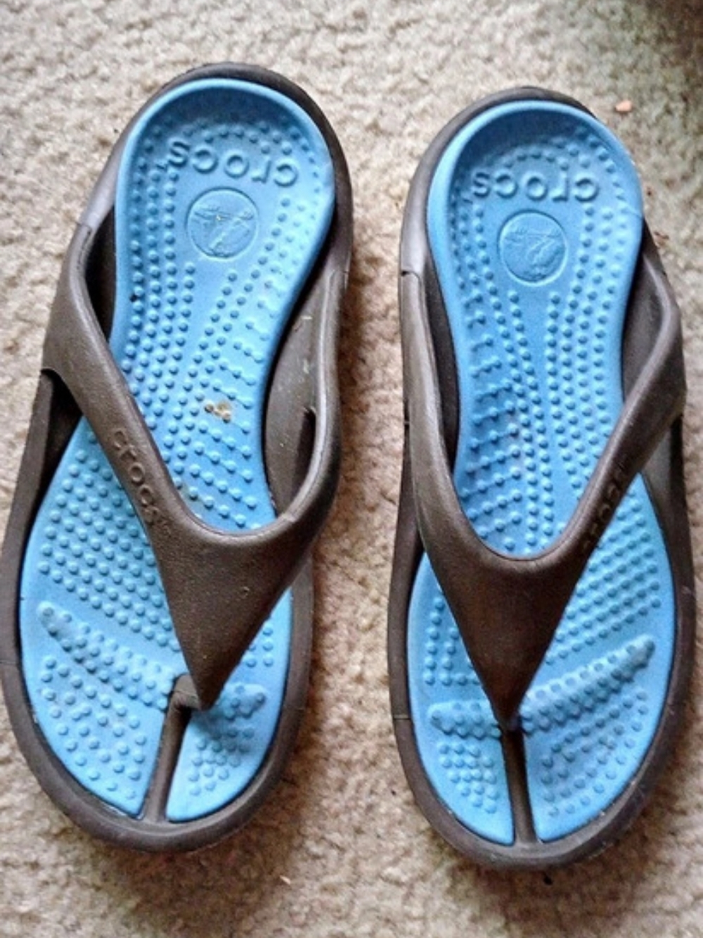Crocs Athens Flip Flops Light Blue Unisex W8 M6